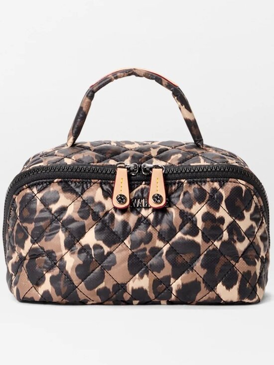 MZ Wallace Leopard Metro Accordion Cosmetic II Bag - NWT - Picture 1 of 7